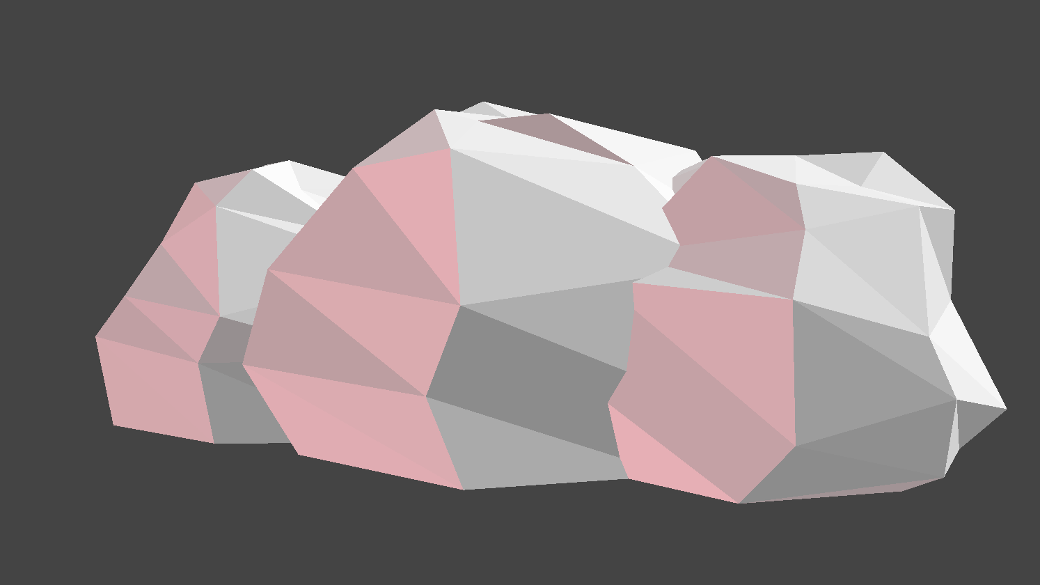 Final Low-Poly Cloud with Sunset Lighting