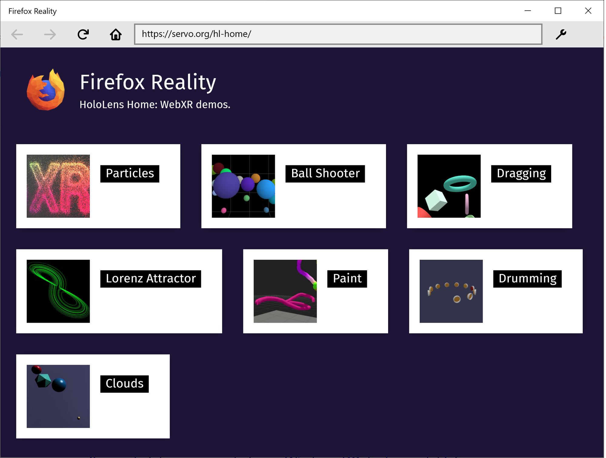 Firefox Reality for HoloLens 2